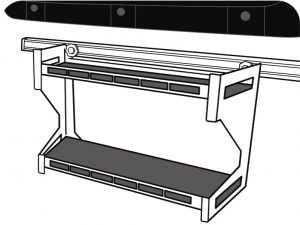 how to install box blind shelf, approach shelf assembly completed